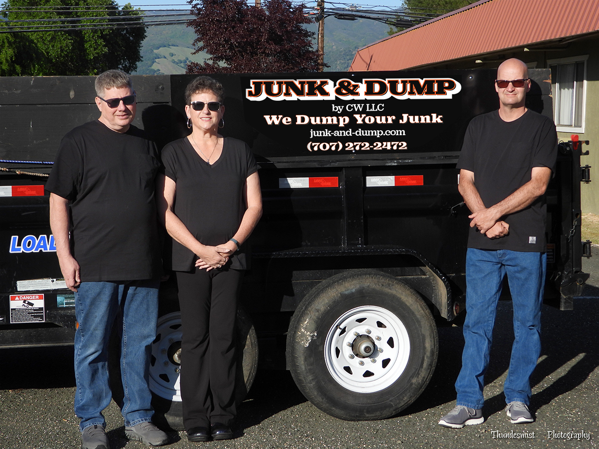 Kevin, Stephanie Crane, and Jeff Wilson of Junk & Dump